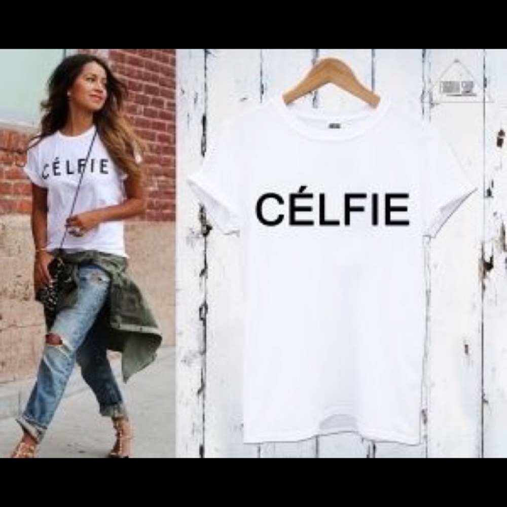 Graphic "Celfie" Tee Shirt - Picture 2 of 3